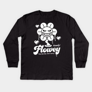 Howdy! Flowey Kids Long Sleeve T-Shirt